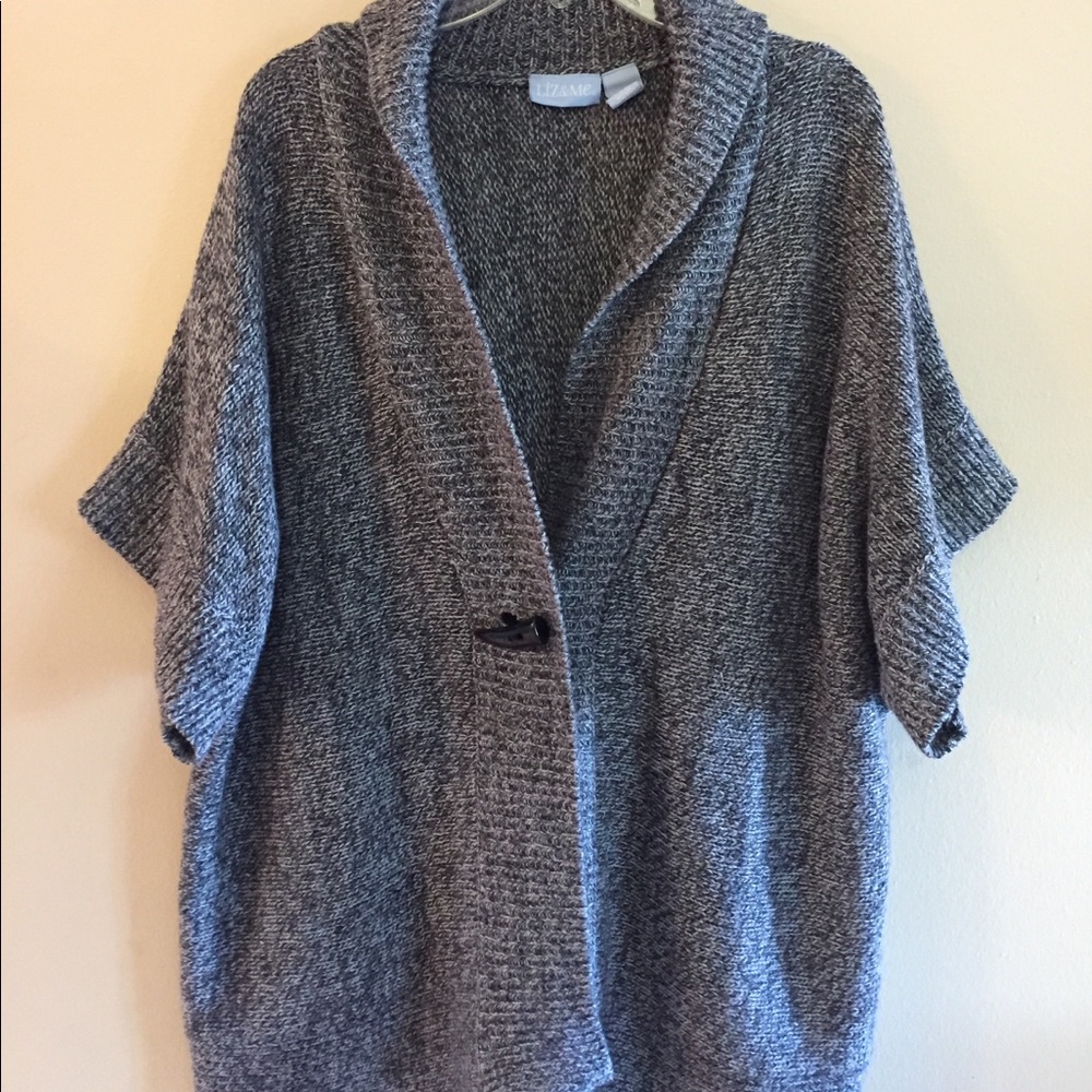 Two for $20.  Liz & Me one button sweater.